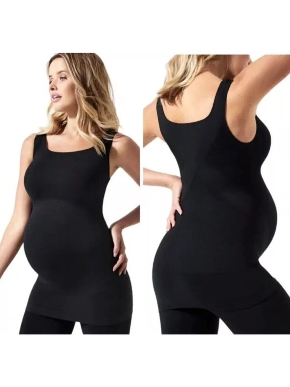 Blanqi Size Small Black Everyday Maternity Tank Top Belly Support Pregnancy